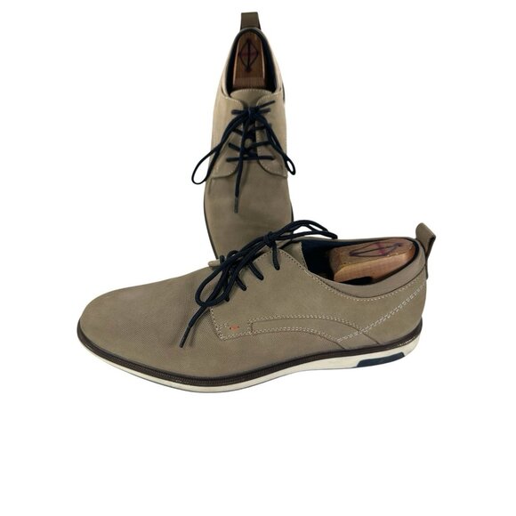 Aldo Mens Size 10 M Taupe Lace Up Comfort Casual Shoes - Picture 1 of 9